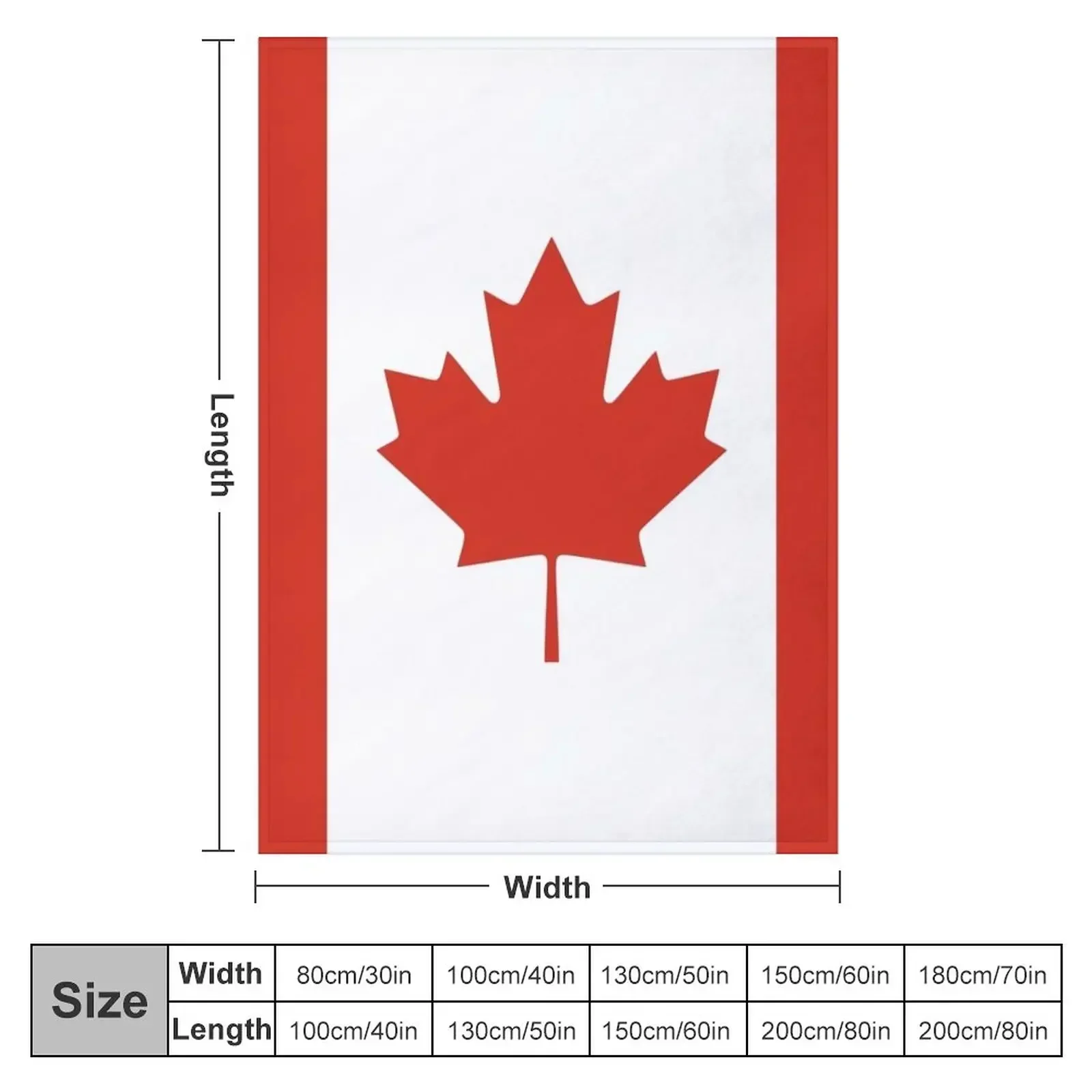 Canadian Flag Throw Blanket Hairy Hair Luxury Throw for babies Cute Blankets Sofas Of Decoration Blankets