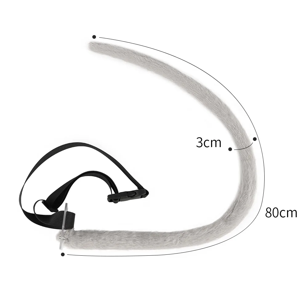 Costume de Hamster Cos, bandeau d'oreille de souris en peluche, bande dessinée, déguisement de Cosplay, accessoires de queue d'oreille de bête