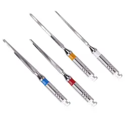 4Pcs/Box Dental Instrument Metal Fiber Post Expander Drills Reamers Endodontic Root Canal Files F Drills Dentistry Material