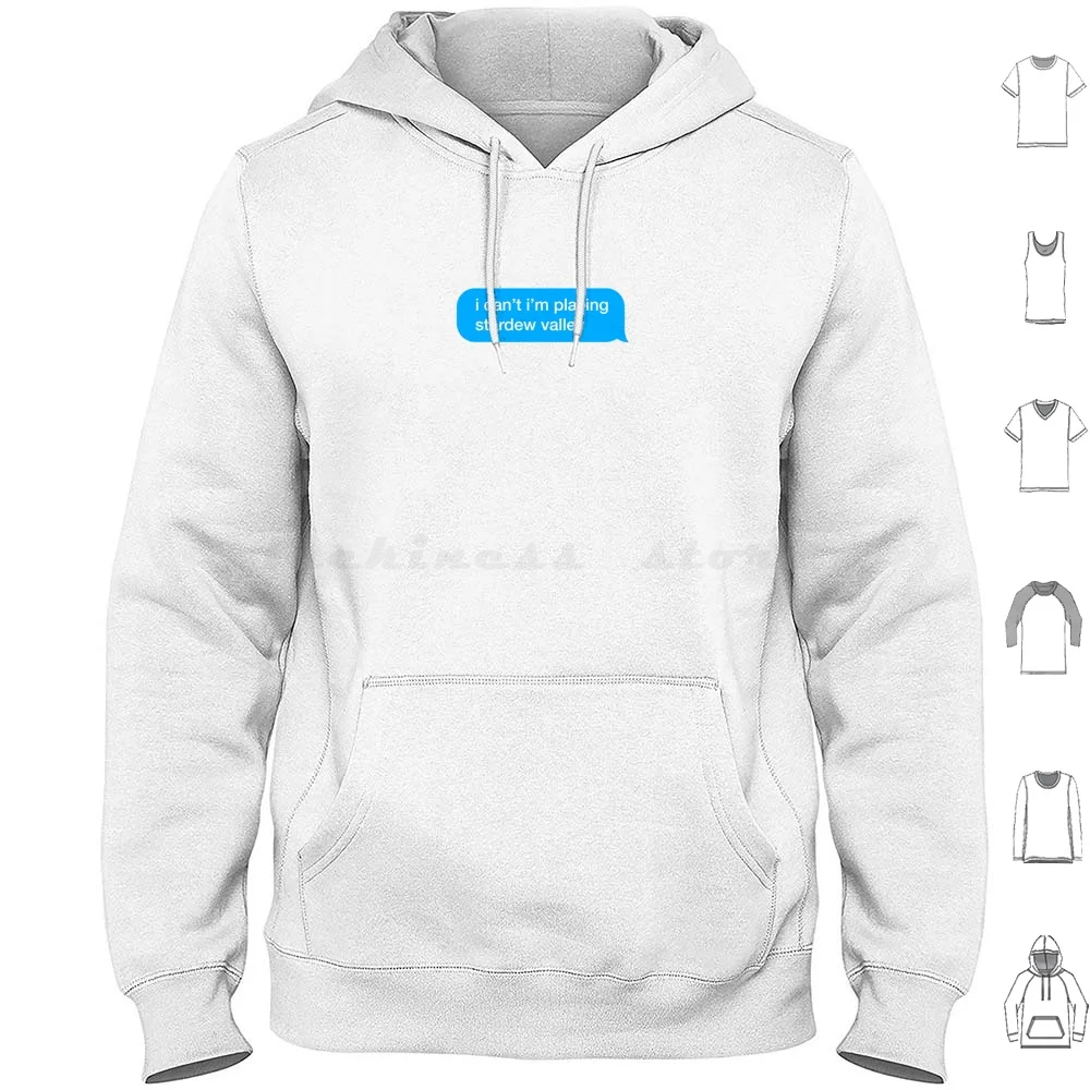 

I Can't I'm Valley Hoodie Cotton Long Sleeve Stardew Valley Stardewvalley Stardew Valley Video Games Video Game Steam Joja