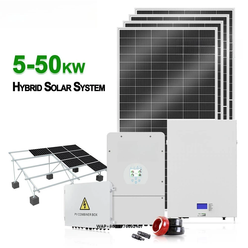 All-in-One Solar Power System and Battery Storage System 5kW 10kW 20kW 50kw Hybrid on and Off Solar System for Home/Business