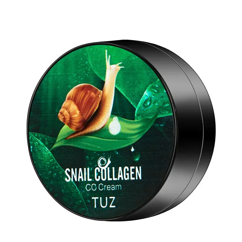 Snail Collagen BB ครีมหัวเห็ด Air Cushion Foundation CC ครีมคอนซีลเลอร์ Brightening Oil-Control แต่งหน้าเครื่องสําอาง