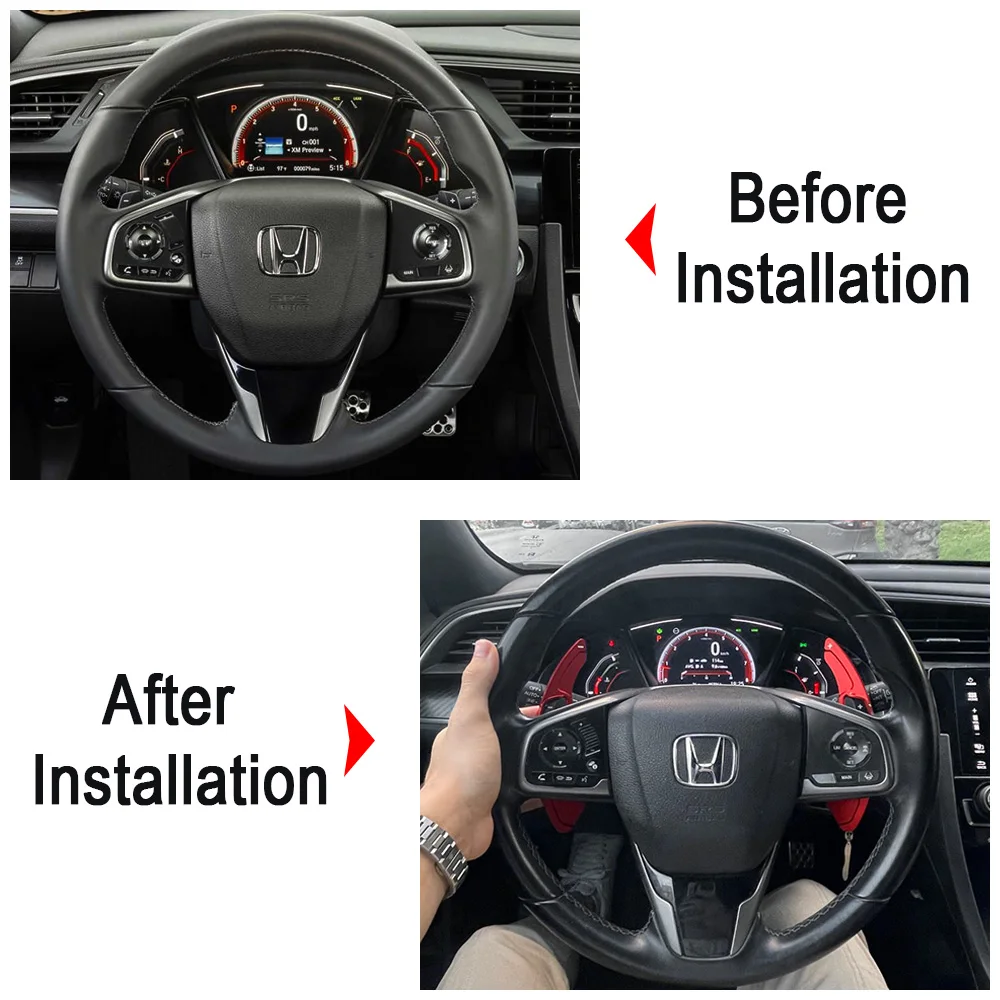 For Honda Civic G10 Accord X CR-V Insight 2018 2019 2020 2021 Car Steering Wheel Shift Paddle Shifter Extension Car  Accessories