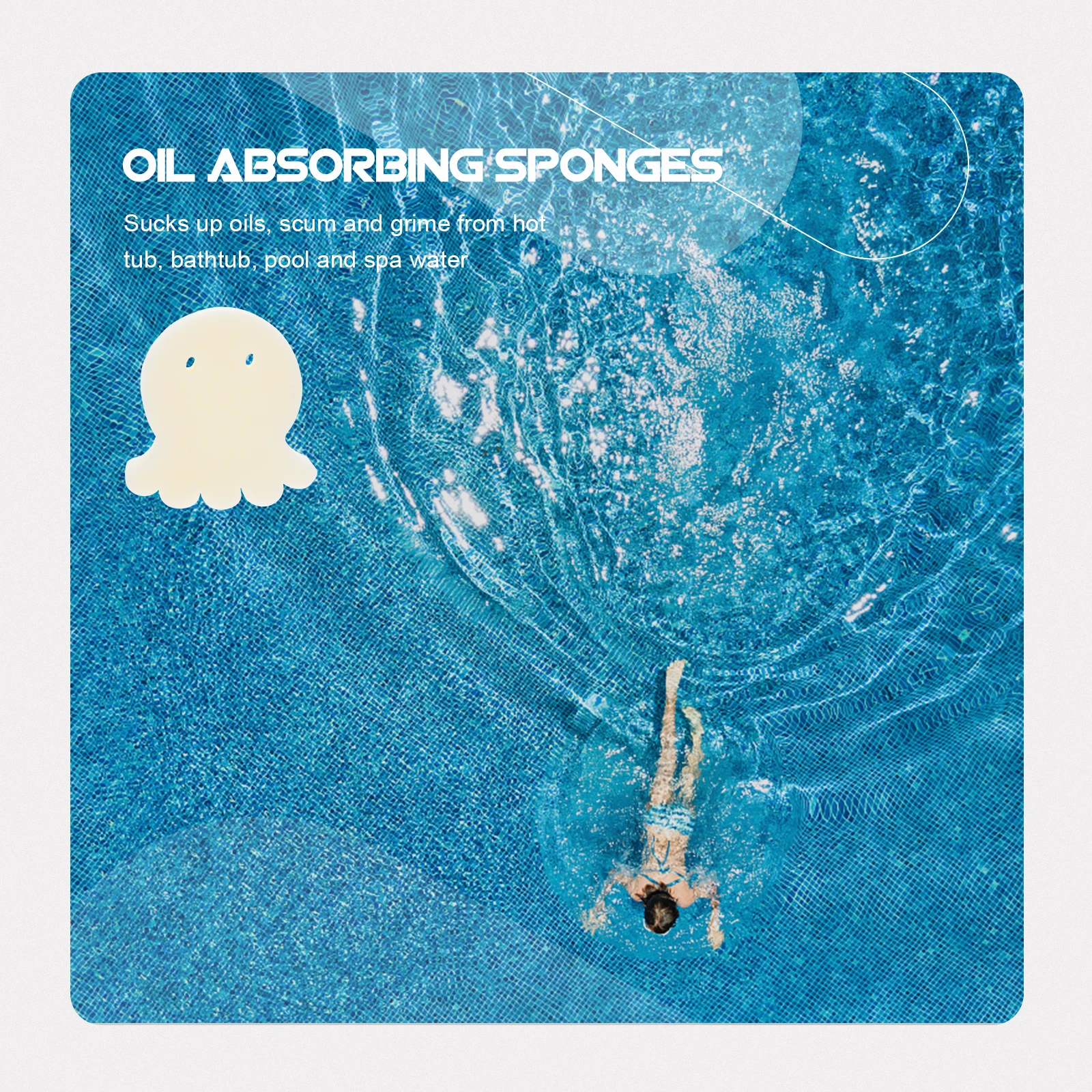 

16Pcs Swimming Pool Oil Absorbing Sponge Cartoon Animal Shape Super Absorbent Cleaning Tool Pool Bath Filter Sponge Filters