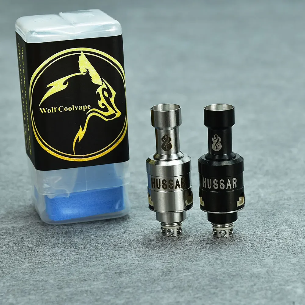 WolfCoolvape Billet Box Boro Mod Vape Hussar STE RBA Bridge 316ss Atomizer Tank Vape Atomizer 9 AFC Pins 2.0-4.5mm replacement coil
