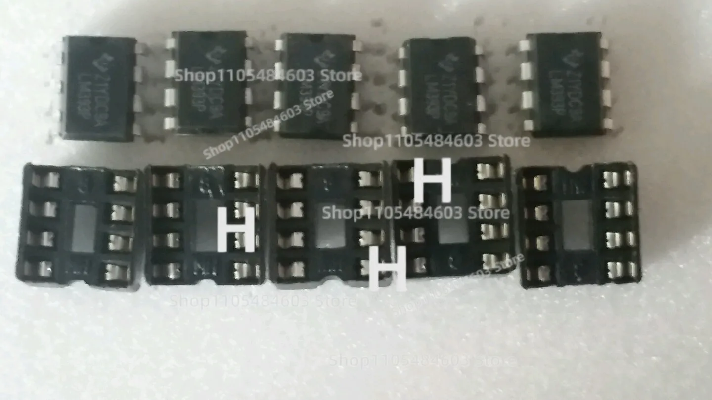 FTDW 5 Pieces of Ti LM393 Dual Differential Comparators DIP-8 & sockets. ...