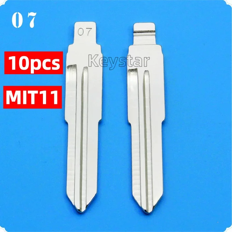 10PCS #07 Xhorse Car Key Blade KD MIT11 For KD VVDI JMD Remote For Mitsubishi Outlander Grandis Mitsubishi MIT3 MIT11R MIT-14