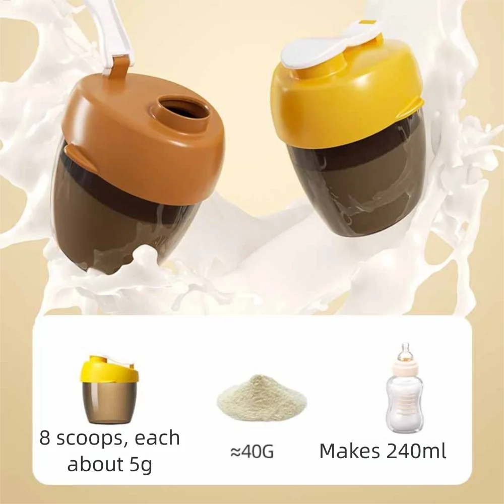 必須シリアルベビーミルクパウダーボックスミルクパウダー付きランチボックススプーン幼児スナックコンテナミルクパウダーシールジャー