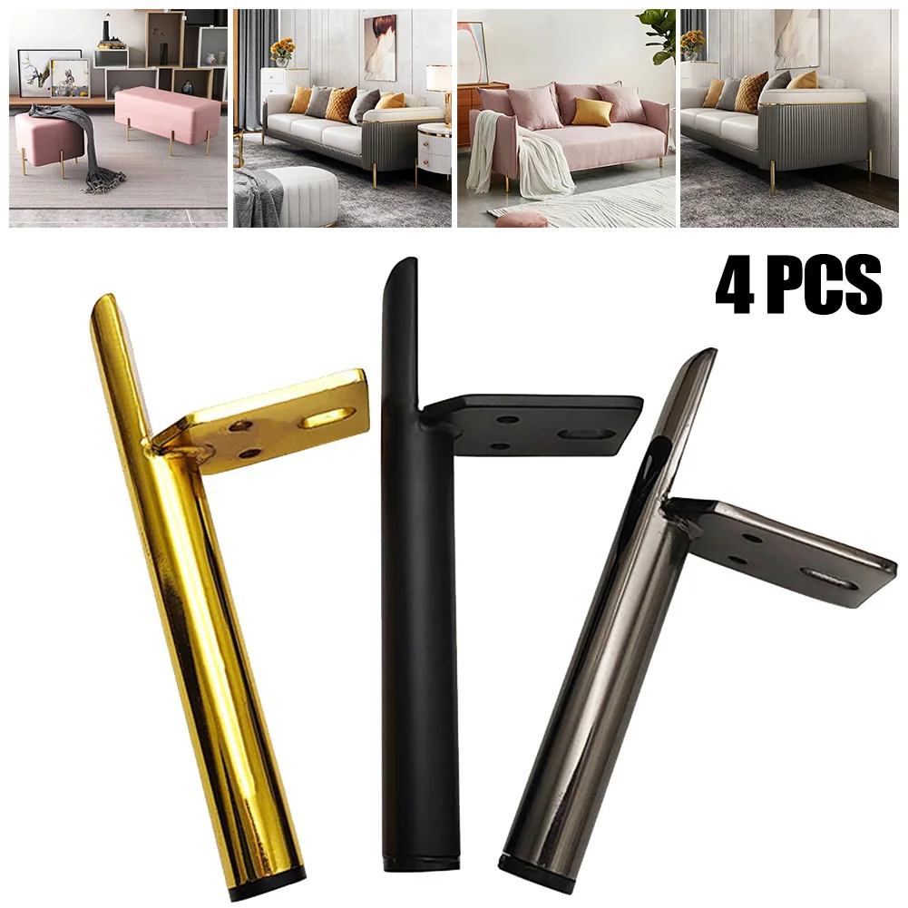 4pcs Cabinet Accessories Wardrobe Replacement Legs Bathroom Table Feet Furniture Hardware Mount Legs For Furniture