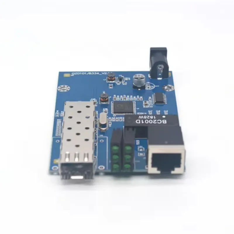 10/100/1000M SFP RJ45 Fiber Media Converter Single Mode 1310nm 1550nm 20-120km CE RoHS FCC Certified For FTTH FTTBOpticalNetwork
