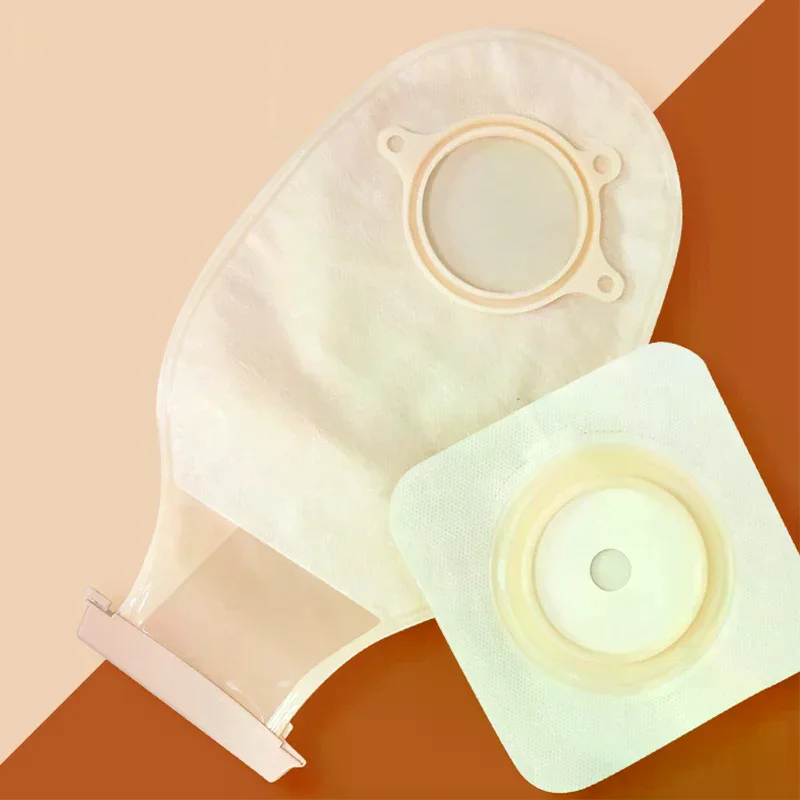 

10Pcs One-piece Drainable Colostomy Bags Stoma Care Pouch With Clips Closure Anti-leakage Ostomy Supplies
