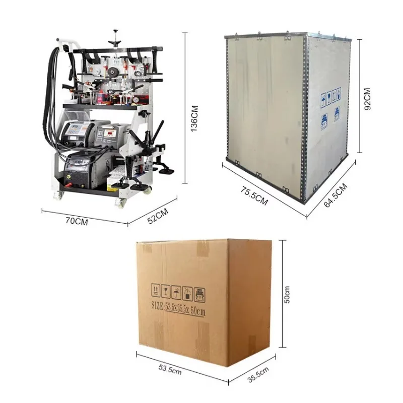 F95ES+F6100+MIG250 Auto Repair Body Shop Equipment Kit With MIG Spot Welding Machine Steel Aluminium Metal Dent Remove
