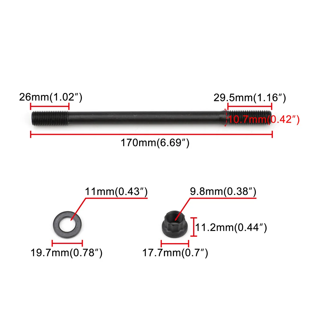 ARP 208-4701 Cylinder Head Stud Kit For Honda Civce K20A K20Z K23A1 K24A K24Z Engine Motor K20Z3