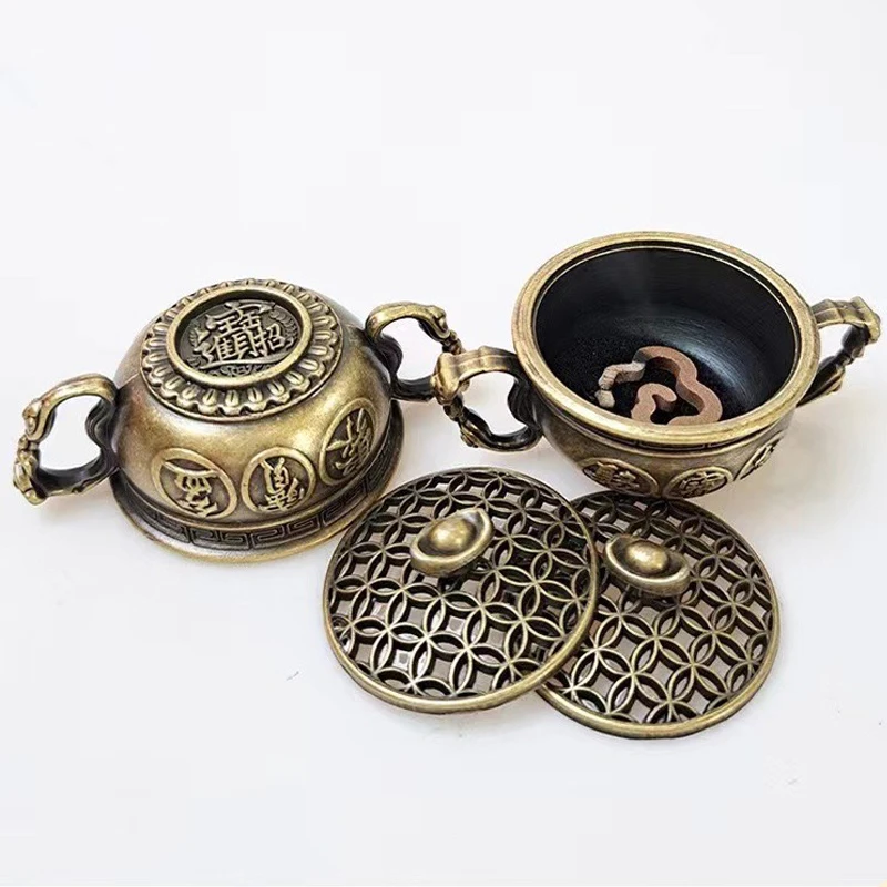 مبخرة صغيرة محمولة بخور الذرة ، حامل أطباق صغير ، مخروط من خشب الصندل ، منفضة سجائر ، غرفة شاي ، ديكور منزلي