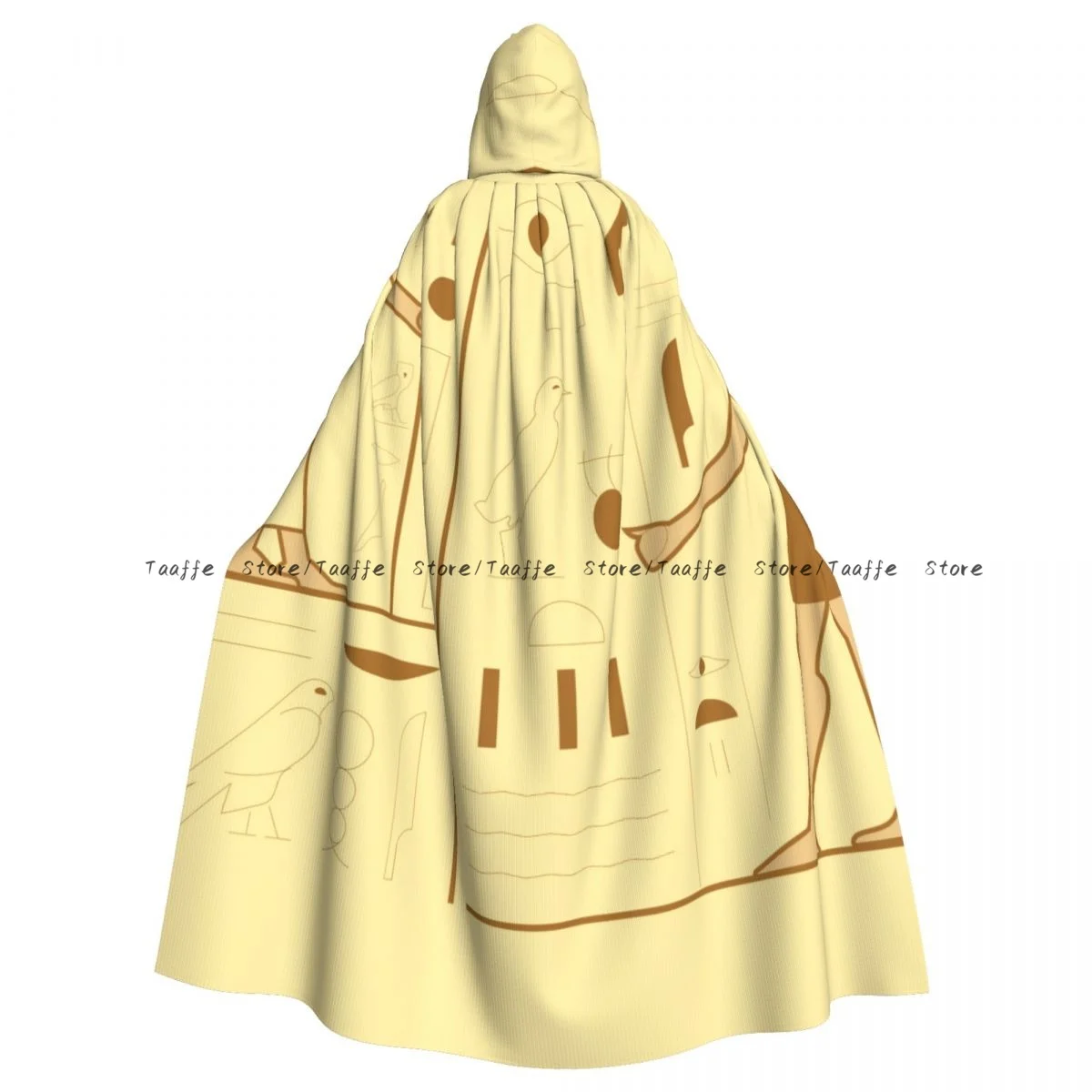 Ancient Egypt Hieroglyphics Witch Cloak Halloween Cosplay Costume Adult Unisex Cloak Retro Ages Cape