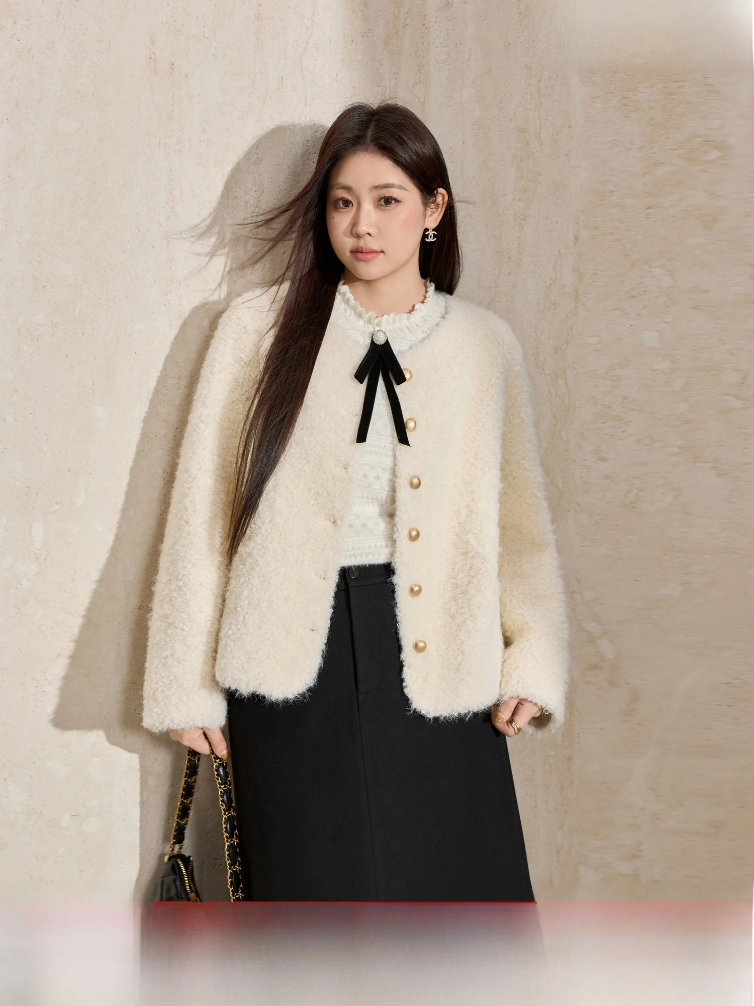 

Синий язык, большой размер или Jaet, мех ягненка, круглая женская зимняя теплая верхняя одежда, пальто из полиэфирного волокна для поездок на работу