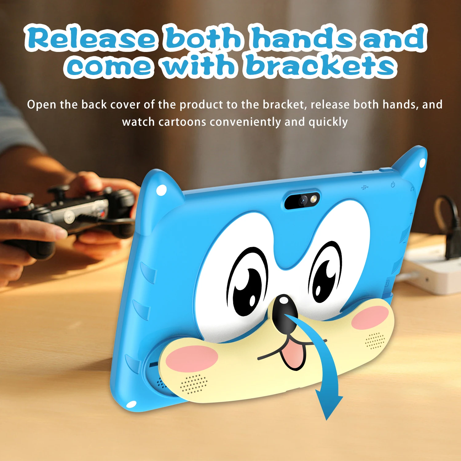 New Google 5G WiFi Kids Tablets 7 Inch Quad Core 4GB RAM 64GB ROM Cheap for Children Gift Educational Learning 4000mAh Tablet Pc