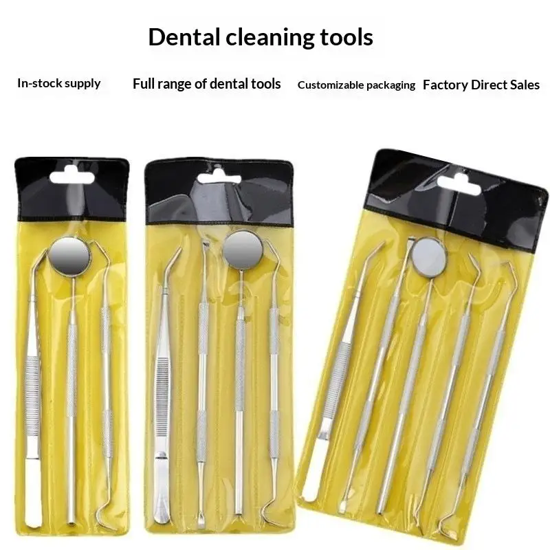 【Y】3/4/5/6Pcs Teeth Cleaning Kit With Scissors Flosser And Other Oral Care Accessories Dental Tool Set For Removing Dental Dirt