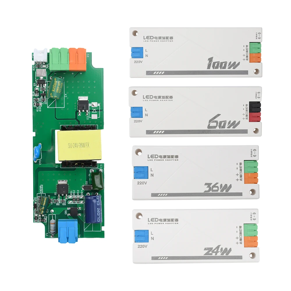 24V LED ドライバー電源 AC180-240V 定電圧スイッチ電源インテリジェントキャビネット照明ストリップ 24 ワット 36 ワット 60 ワット 100 ワット