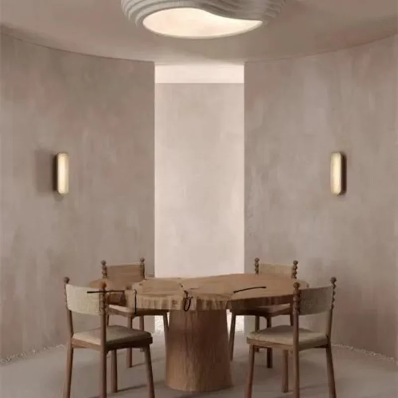 Medieval solid wood dining chair light luxury retro designer dressing chair casual home backrest