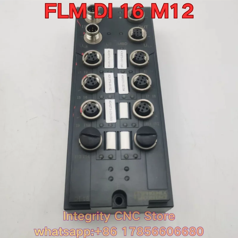 Second-hand FLM DI 16 M12 PLC module 2736835 functional test is normal