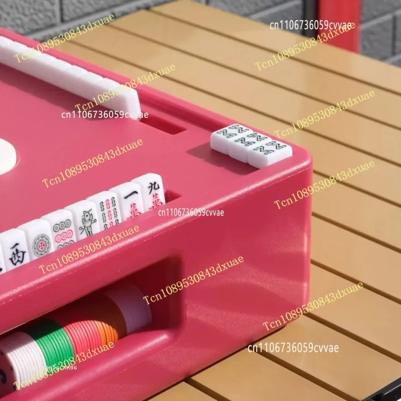 Mini Mahjong Machine Portable Small Automatic Camping Gift Outdoor Travel Dormitory Mahjong Table