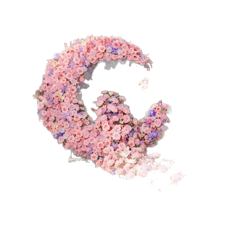 Heart-shaped simulated flower large color ornament DIY giant set road guide three-dimensional shopping mall butterfly beauty