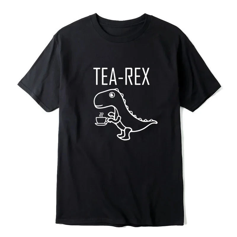 

Летняя повседневная женская футболка высшего качества, хлопковая крутая забавная женская футболка с круглым вырезом и принтом динозавра
