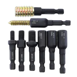 M6 M8 M10 Cr-Mo Self-Tapping Socket Adapter Set For Insert Nuts Or Hanger Bolt Power Drill Tool Socket Lock Screw Thread Sockets