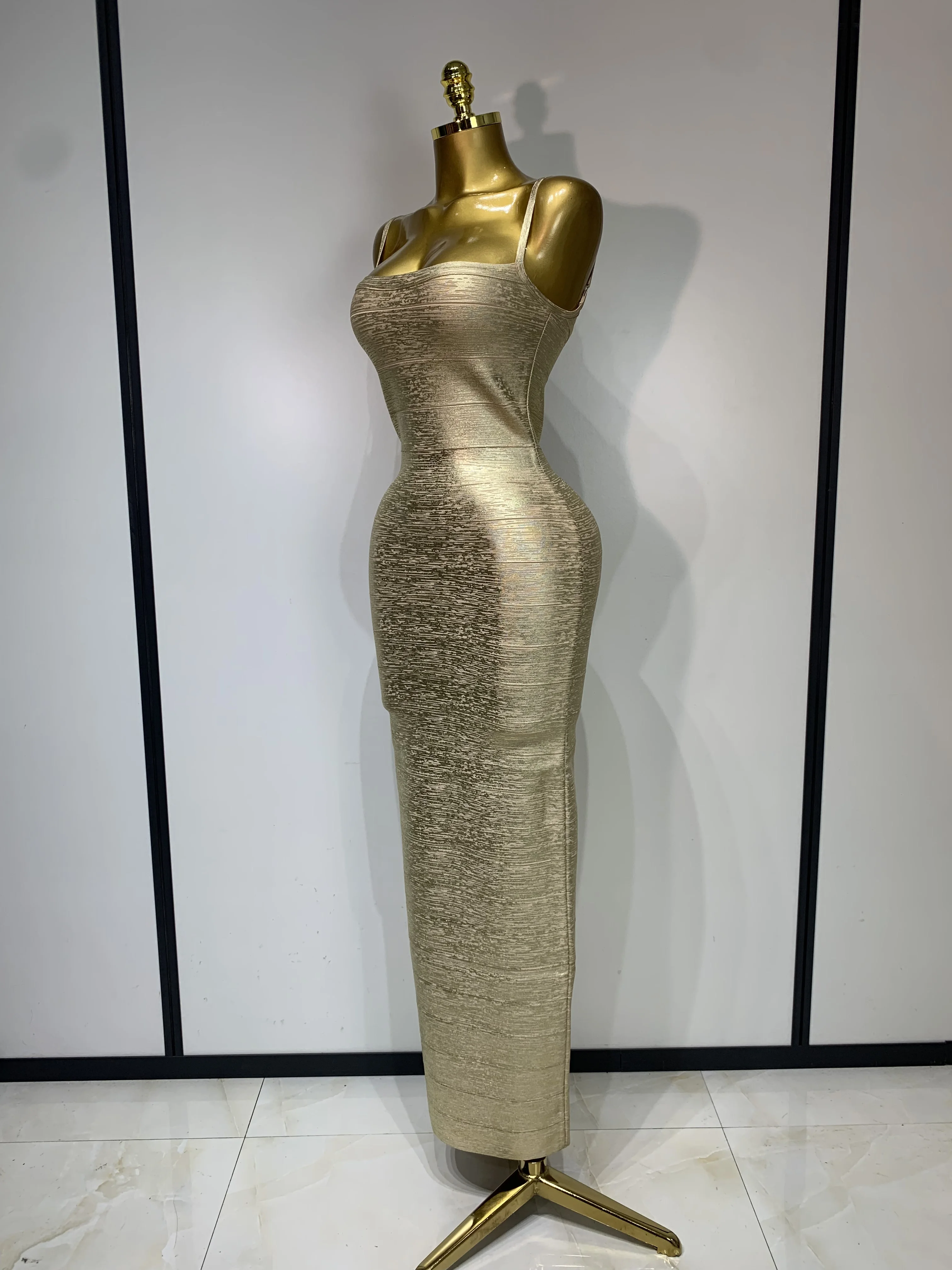 gold long formal dresses Modest Evening Gown With Sleeve 44961GOLD A Line Dresses