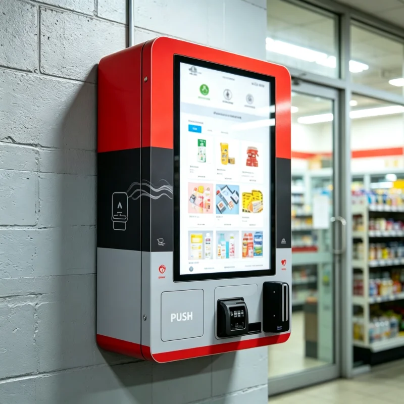 Custom Metal Mini Wall-Mounted Vending Machine, 24 Hours Online SDK Function, Smart Tobacco & Cigarette Vape Dispenser