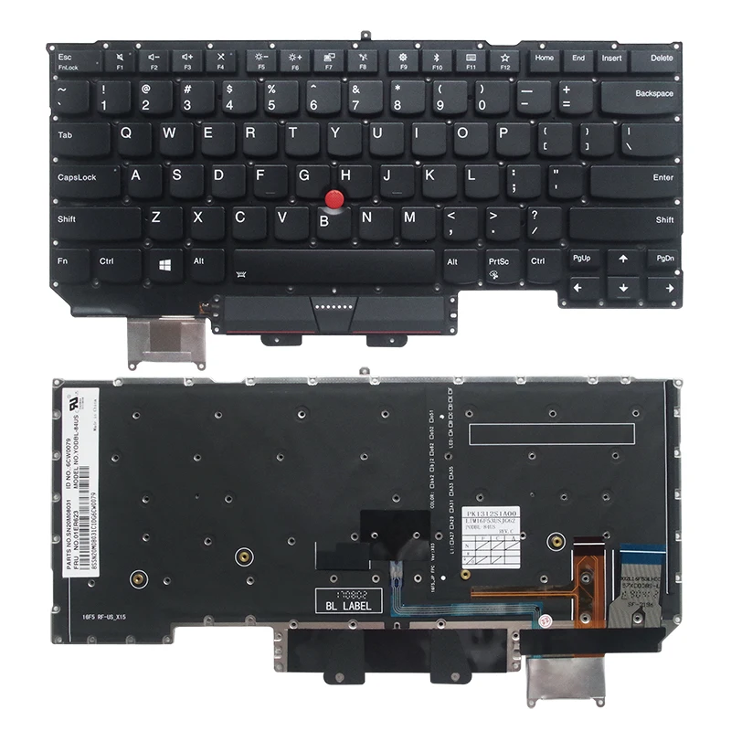 US/AR/PO/SP Keyboard for Lenovo X1 Carbon 2nd 3rd 4th 5th 6th 7th