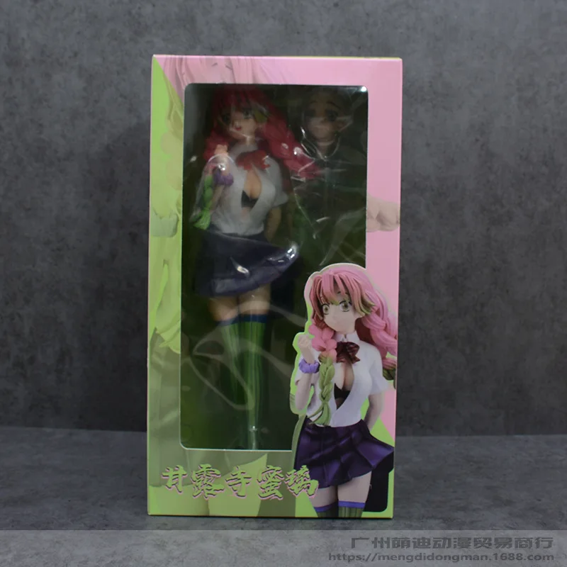 

Anime Demon Slayer Kanroji Mitsuri School uniform standing posture Action Figure PVC Model statue Toys Desk Decor Gifts boxed