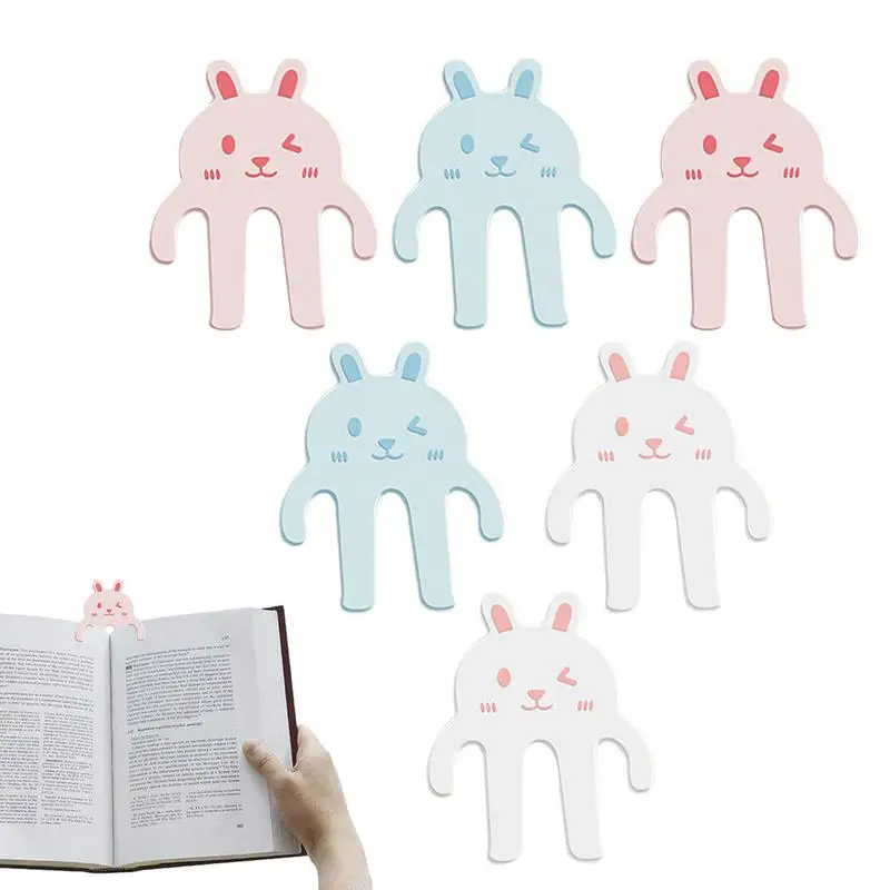 Rabbits Bookmark Creative Pagebook Marks Colorful Pretty Bunny Bookmarks For Kids Creative Animal Shaped Student Bookmarks Music