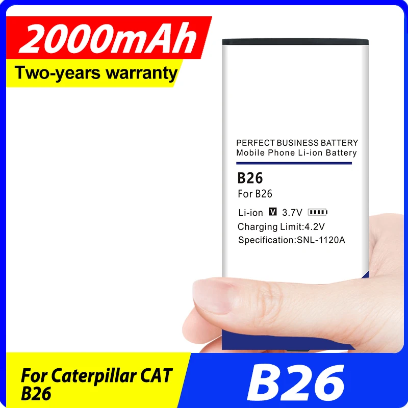 DaDaXiong 2000mAh B26 Battery For Caterpillar CAT B26 Mobile Phone Batteries