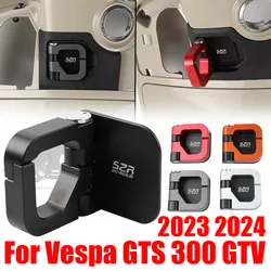 For Vespa GTS 300 GTV Super GTS300 2023 2024 Motorcycle Accessories Helmet Hook Luggage Storage Bag Hook Foldable Holder Hanger