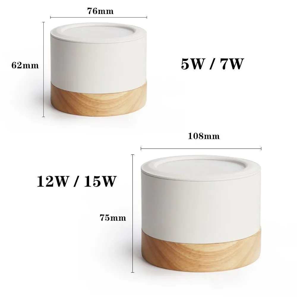 Lampu Langit-langit LED Modern Lampu Downlight Pemasangan Permukaan 15W 7W Led Spot untuk Perlengkapan Pencahayaan Rumah Lampu Panel Dapur Ruang Tamu Kamar Tidur