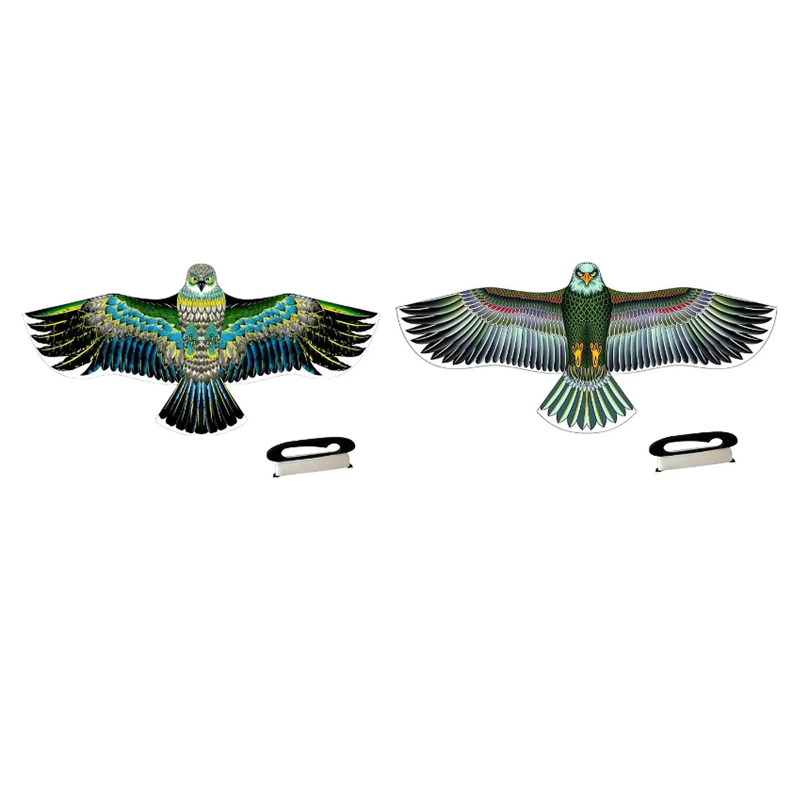 Huge Eagle Shape Kite Colorful Easy to Fly Included 100M Kite String Sports Kite for Parties Trip Family Outdoor Activities Farm