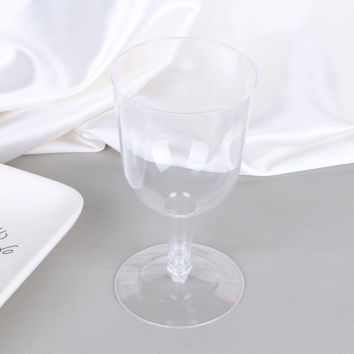 

12 Pcs Plastic Glass Birthday Cups for Party Shatterproof Disposable Clear Wedding Transparent