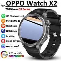OPPO X2 Smart Watch Men's GPS Sports IP68 Waterproof Compass Multiple Health Monitoring Bluetooth Call Smartwatches Android IOS