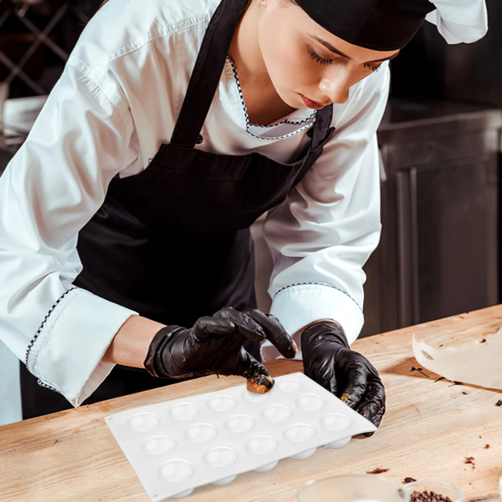 

2Pcs Mousse Molds Round Silicone Flexible Dessert Baking Cake Sphere Chocolate Truffle Ball Baking Accessory Mold