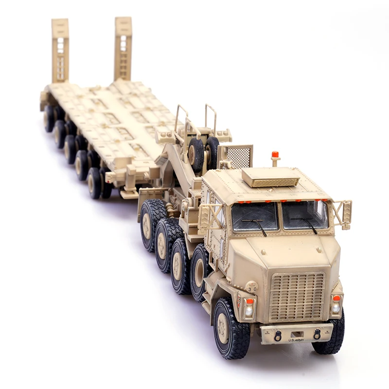 1/72 American Oshkosh M1070 heavy-duty transport vehicle desert color alloy fini