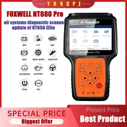 Foxwell nt680 pro portuguese/foxwell nt680 plus all Systems Diagnostic Scanner with Oil Light/Service Reset+EPB Functions