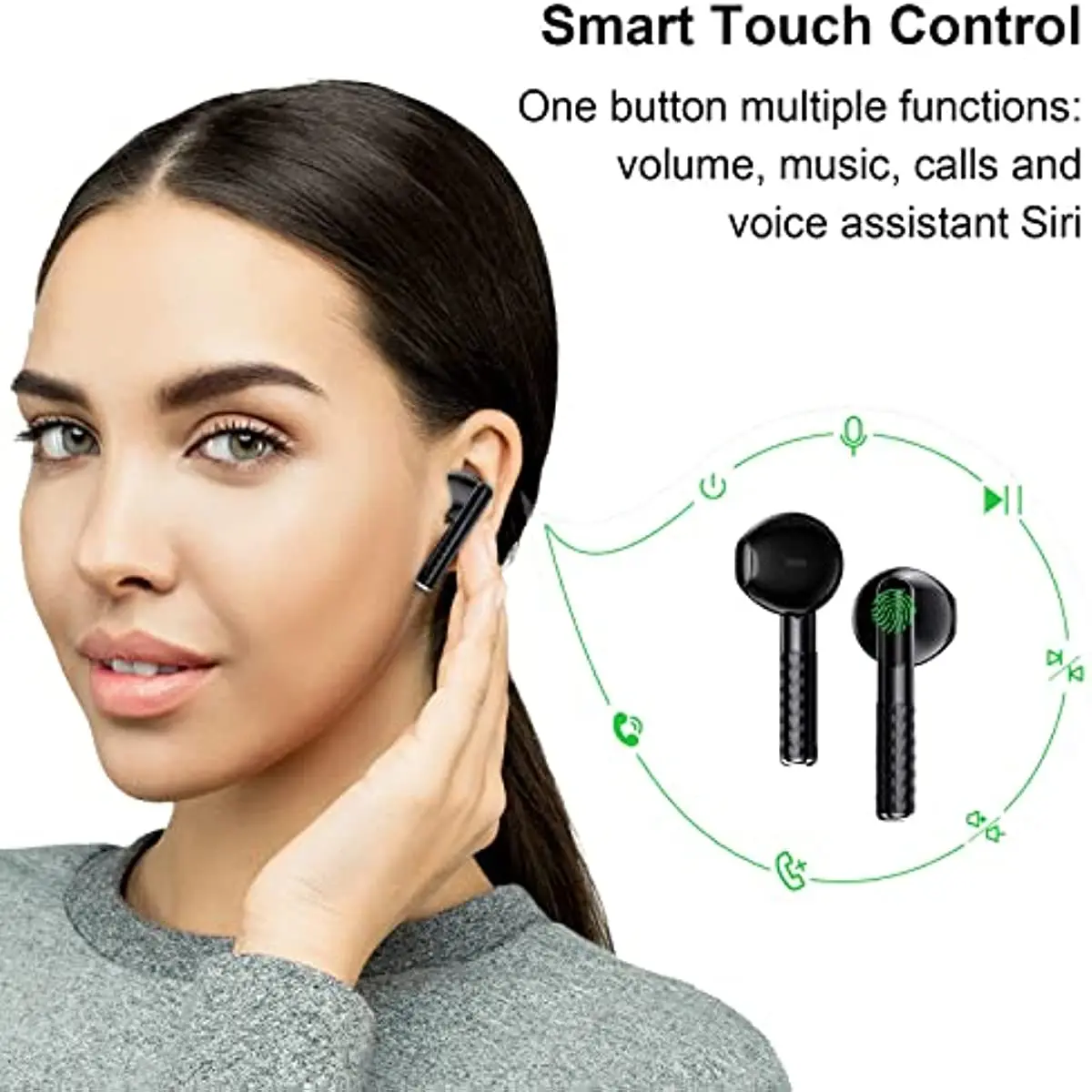 ZQB-auriculares inalámbricos A2 con Bluetooth 5,3, dispositivo de audio estéreo 3D con sonido HiFi, TWS, deportivos, con estuche de carga tipo C