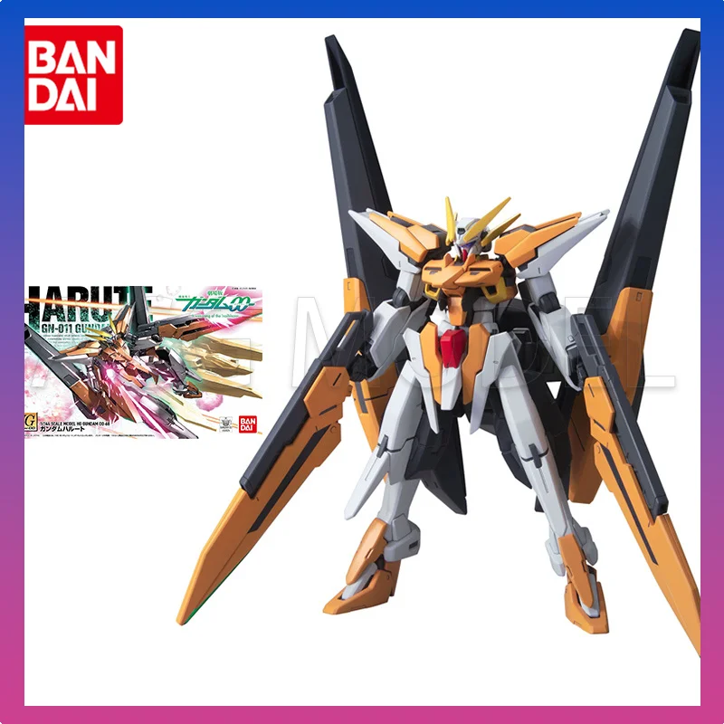 

Bandai Gundam Model Kit Anime Figure HG00 1/144 00 68 GN-011 Gundam Harute Genuine Gunpla Action Toy Figure Toys