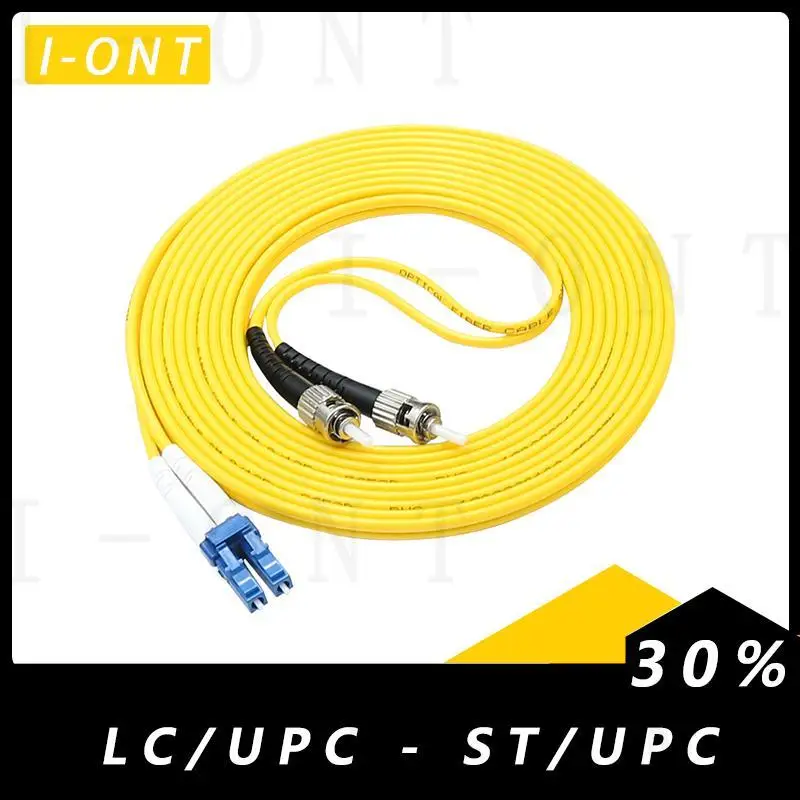 

10M-50 Meters LC/UPC - ST/UPC Fiber Patch Cord FTTH Duplex Single Mode Cable Length OR Other Connector Can BE Customized