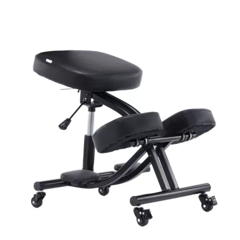 Ergonomic Kneeling Chair, Adjustable Posture Correction Stool with Wheels for Home Office