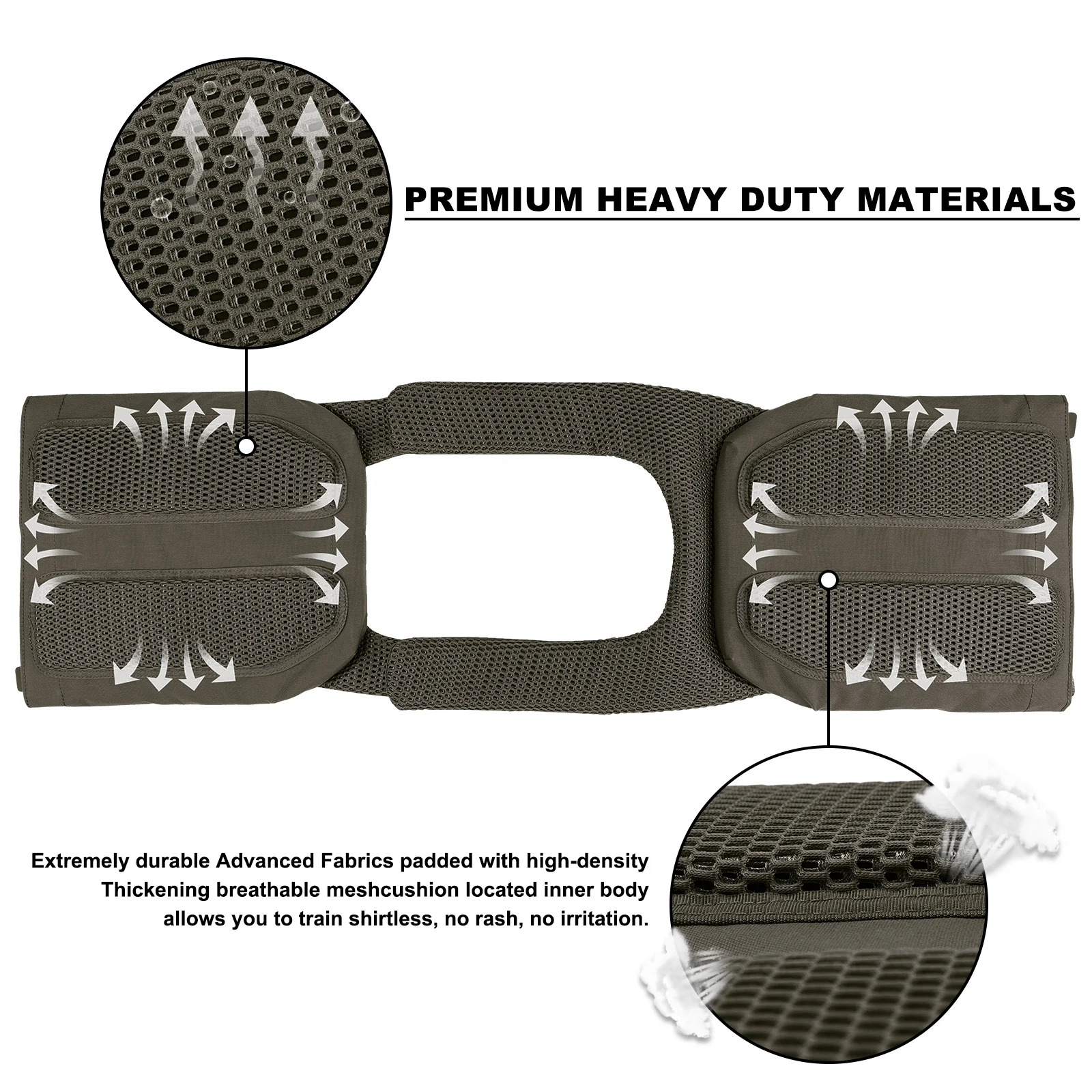 KRYDEX Tactical Strength Training Weight Vest Laser MOLLE Plate Carrier 5.75,8.75,14.75,19.75 Lbs For Outdoor Sport - Image 4