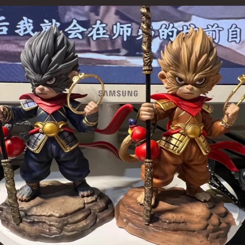 Hot Black Myth:Wukong Figures Wukong Anime Figure Q Version Figurine Gk Statue Models Dolls Collection Desk Ornaments Toys Gifts