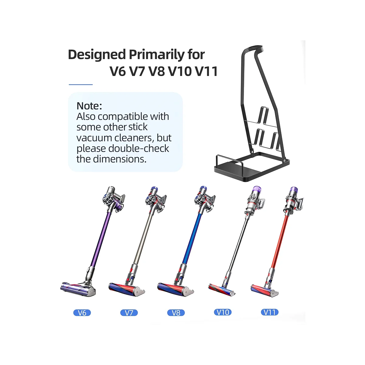 مكنسة كهربائية بحامل مكنسة كهربائية، بدون حفر، حامل مكنسة كهربائية للمكنسة الكهربائية اللاسلكية والمرفقات - ساخن
